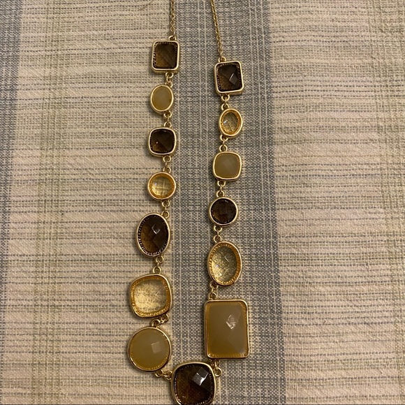 Ann Taylor Long Gemstone Necklace - Picture 4 of 15